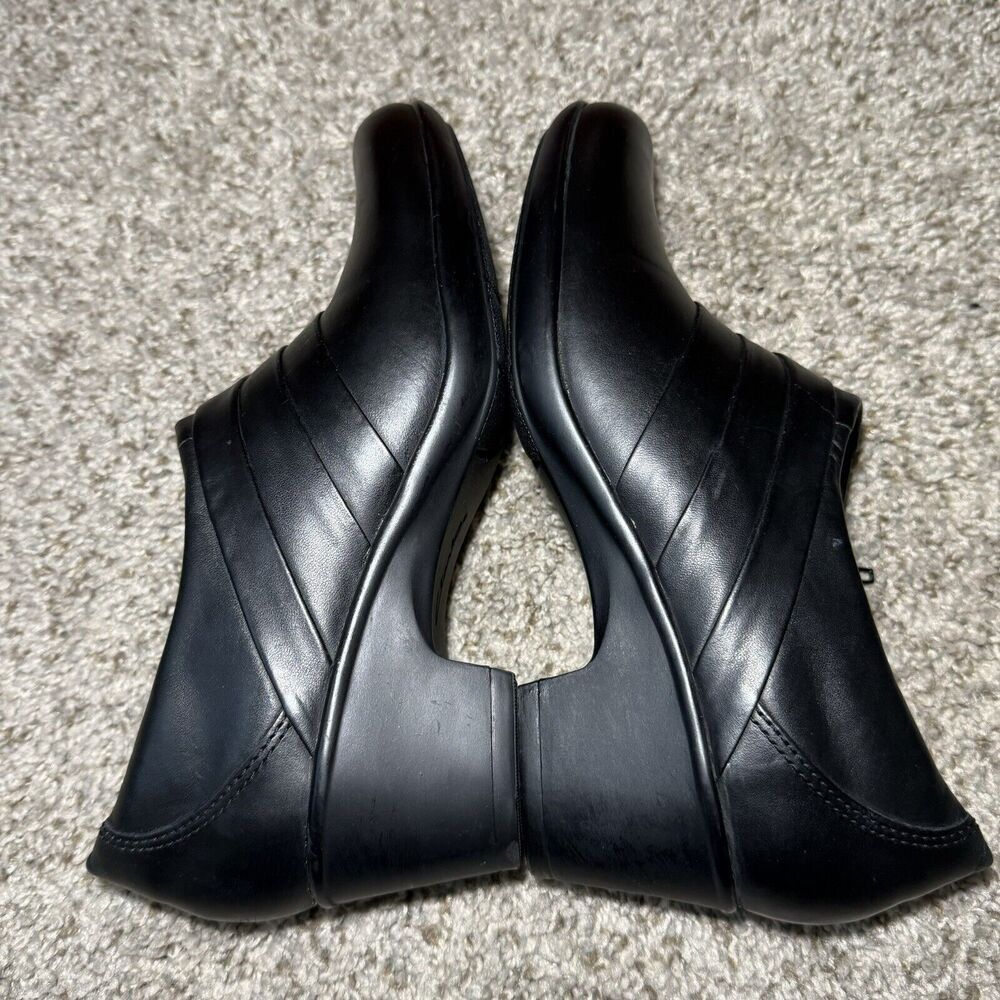 Clarks Genette Port Womens Black Leather Pumps Size 7M - Picture 6 of 9